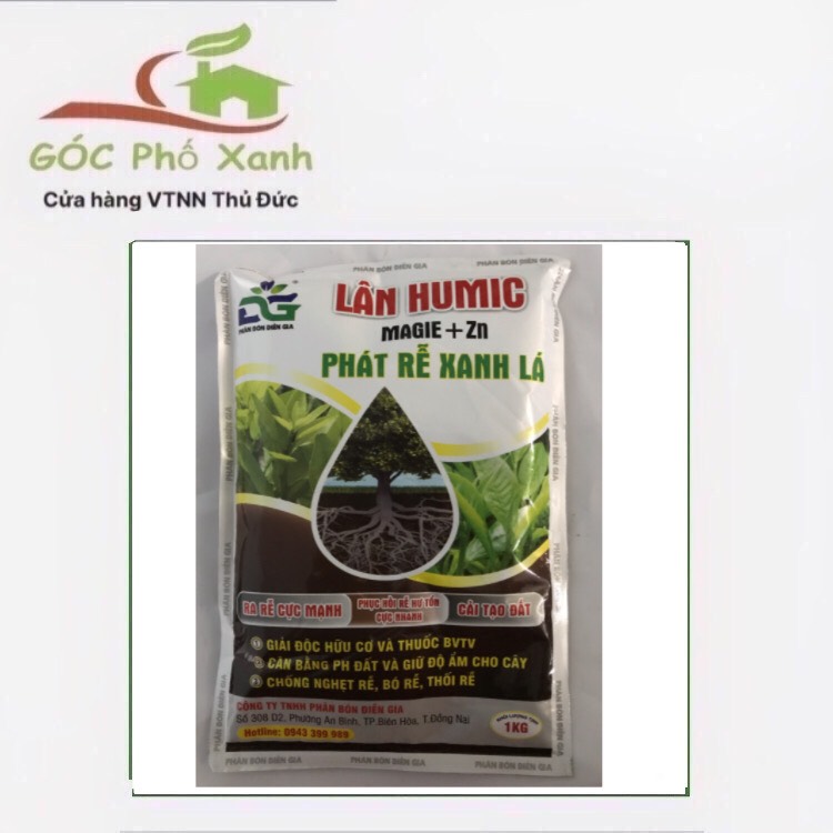 Phân bón lân humic magie + zn 1kg