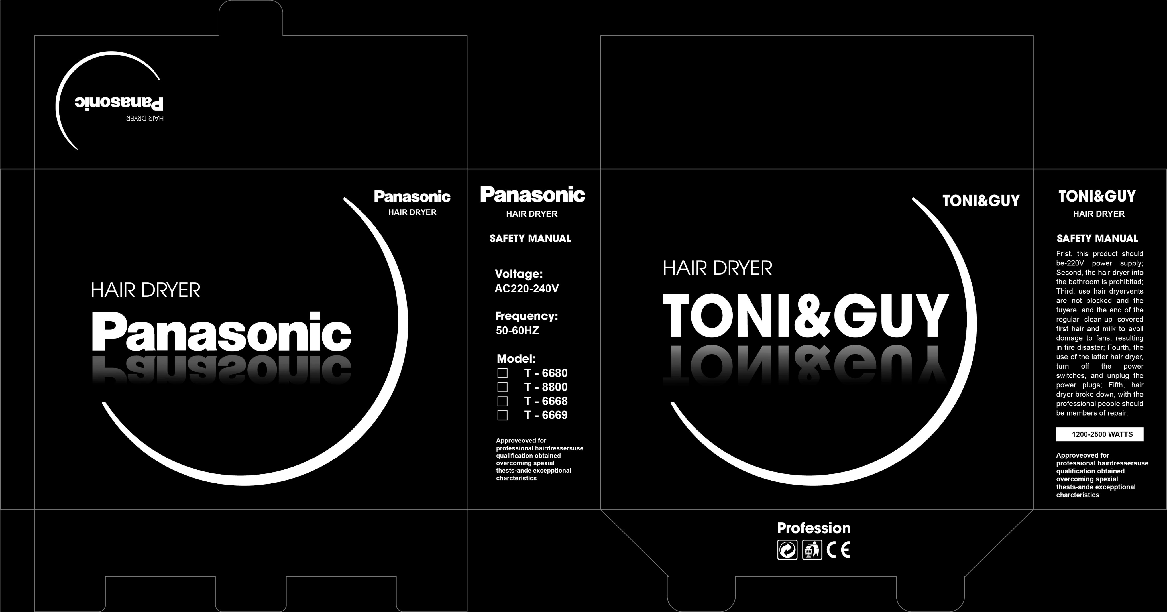 Máy Sấy Tóc  Salon Toni&Guy 2300W