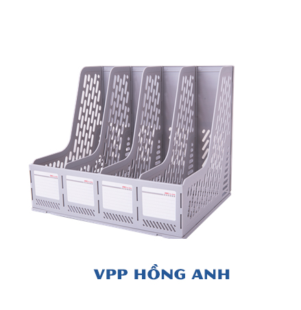 Kệ ráp 4 ngăn deli 9846 / khay tài liệu 4 ngăn / giá tài liệu 4 ngăn