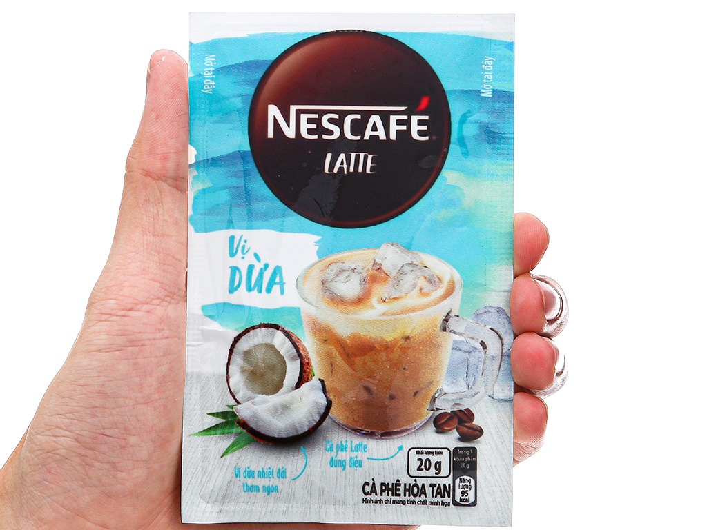 Nescafe Cà Phê Hòa Tan Latte Vị Dừa 200gr
