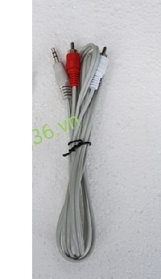 Dây 3.5 ra 2 đầu AV Bông Sen 1.5 mét (Giao ngẫu nhiên màu sắc)