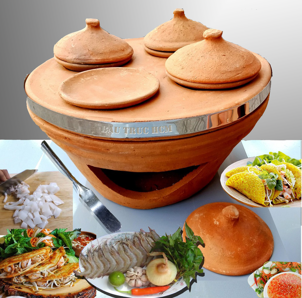 CHÉN BÁNH XÈO MIỀN TRUNG BẰNG ĐẤT NUNG