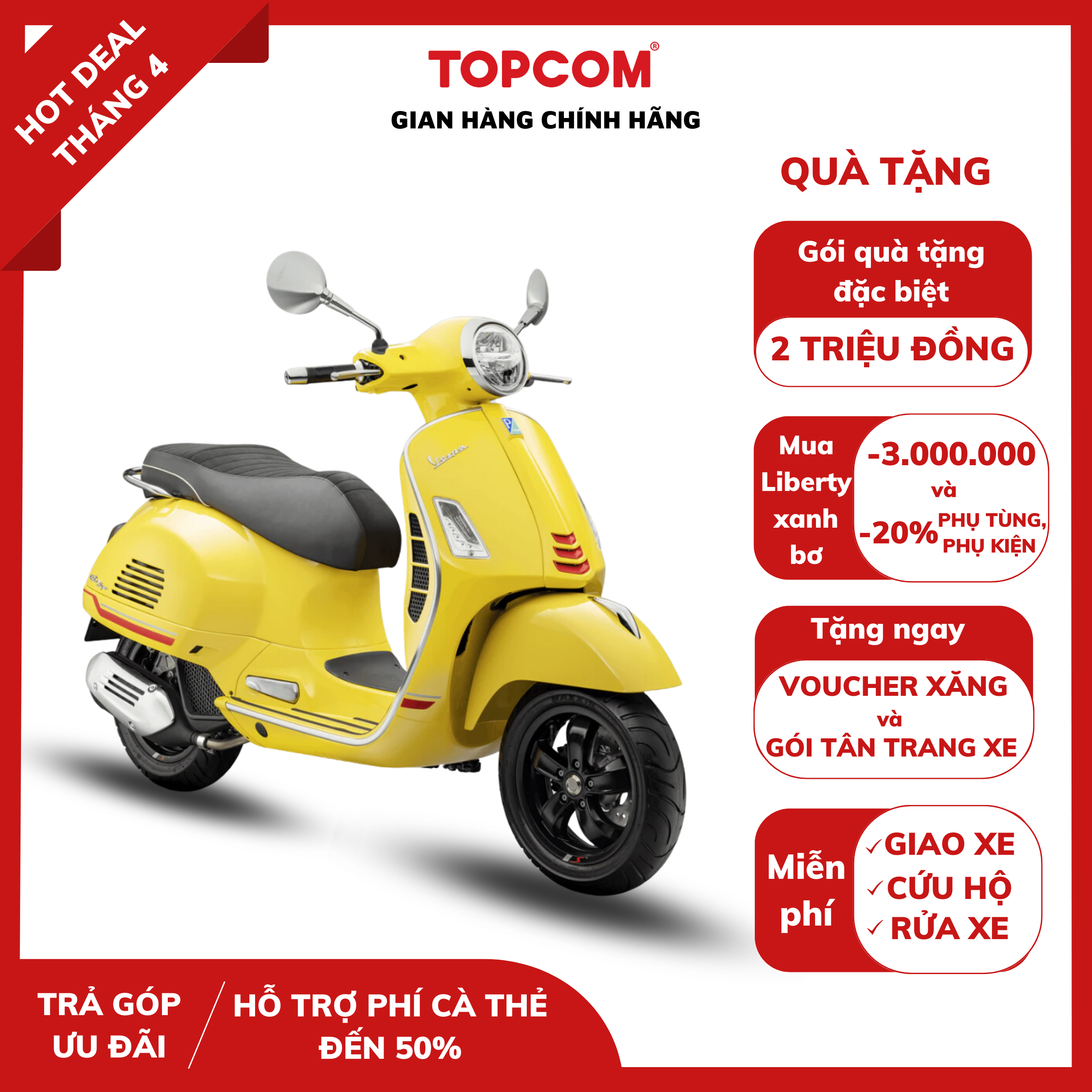 [Trả góp 0%] Xe gaVespa GTS Super Sport 150cc