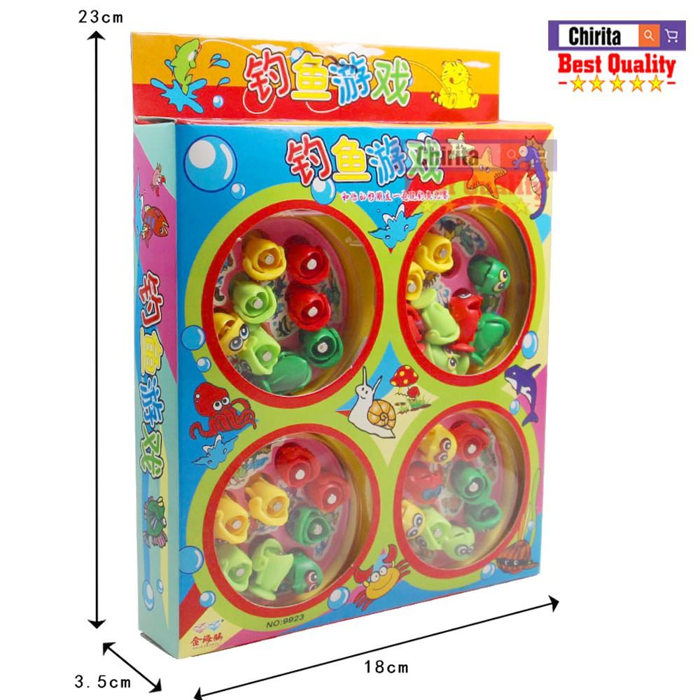 Đồ chơi câu cá NO9923 - Gồm 4 hồ cá - 32 con cá - 4 cần câu