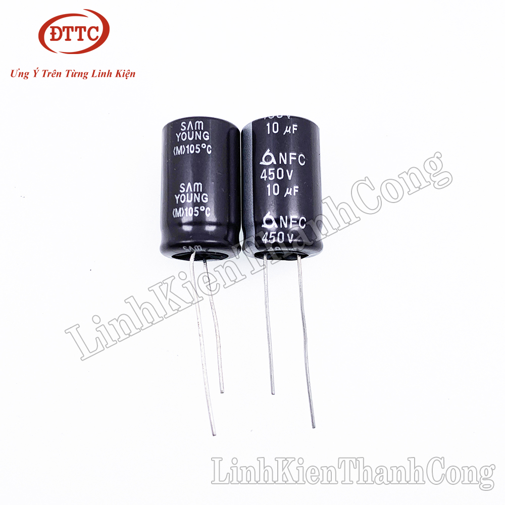 Tụ Hóa SAMYOUNG 10uF 450V (10*16mm)