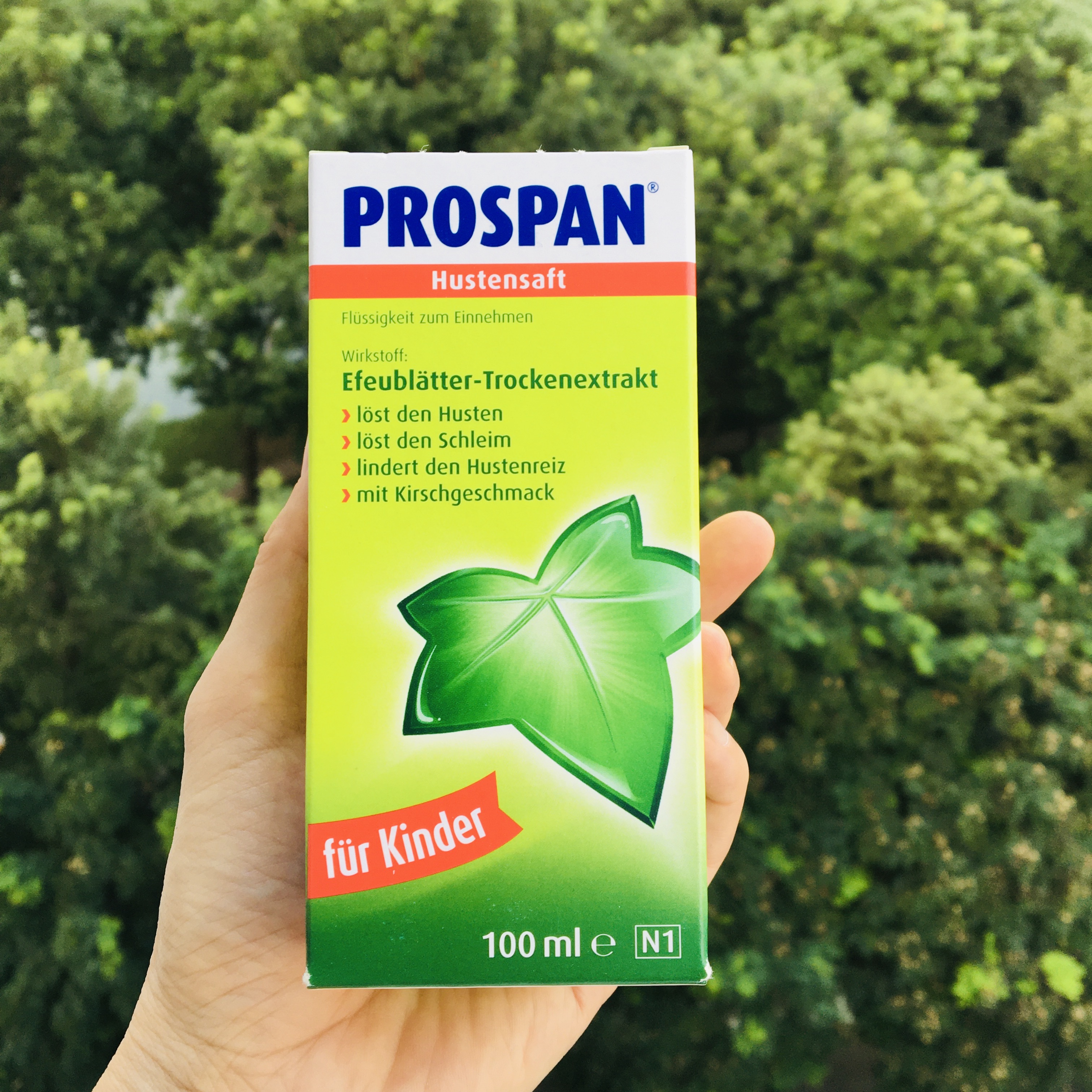 [Hàng nội địa Đức] Siro ho Prospan của Đức (100ml) (1m+). Siro Prospan dạng 21 gói(6y+)