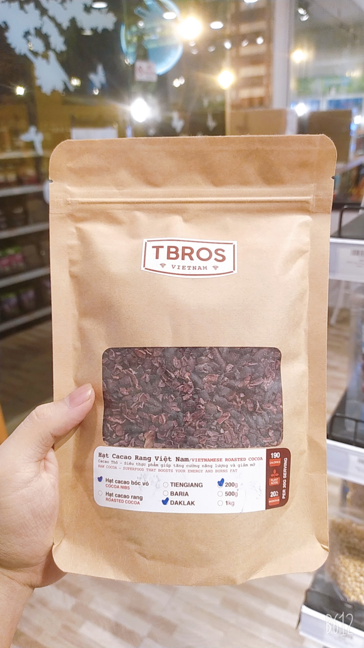 Hạt Cacao Bể -COCOA NIBS N200gr