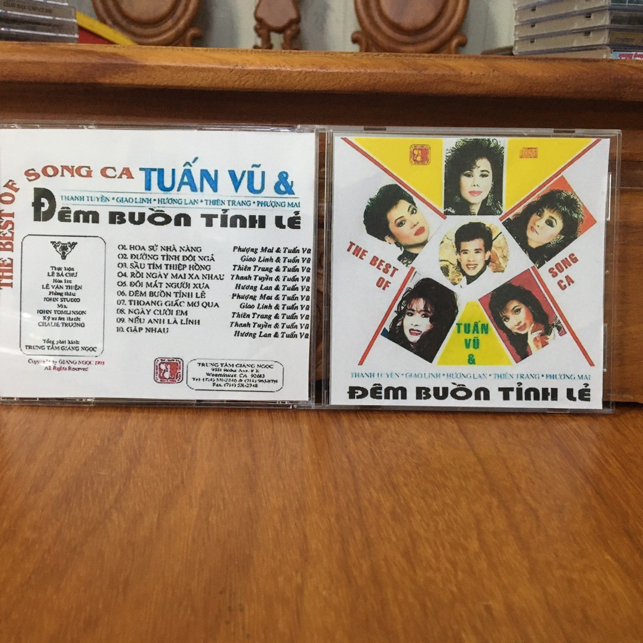 [MDCD] Bộ 5 Đĩa CD Nhạc Vàng Song Ca chọn lọc