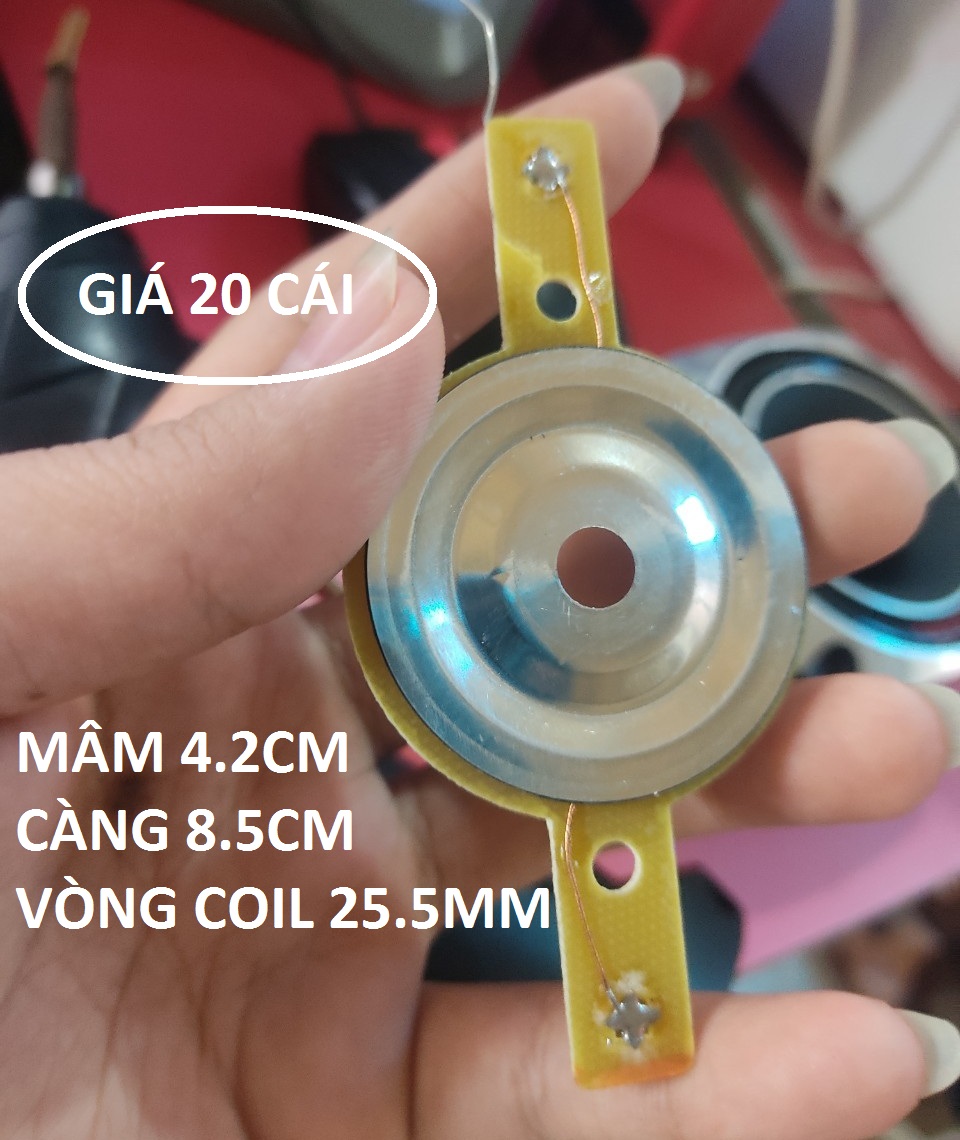 Coil loa treble tiaoping 25.5mm - côn treble 25.5 hở màng - giá 2 cái