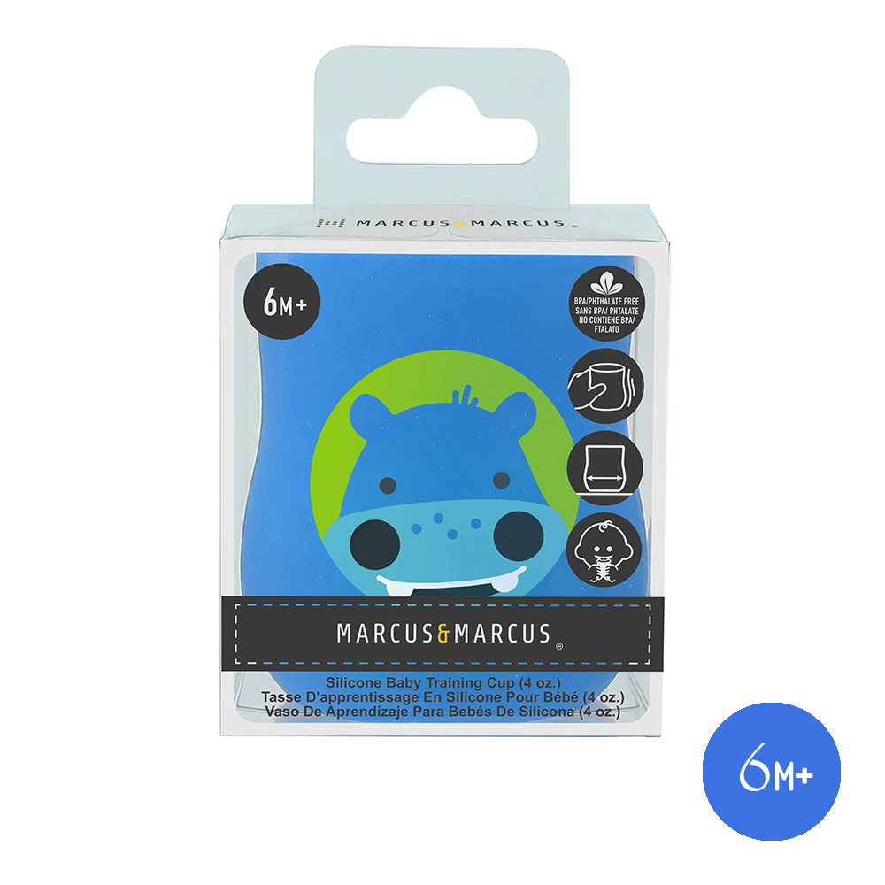 Ly tập uống nước silicon Baby Marcus & Marcus, từ 6 tháng - Lucas (120ml)