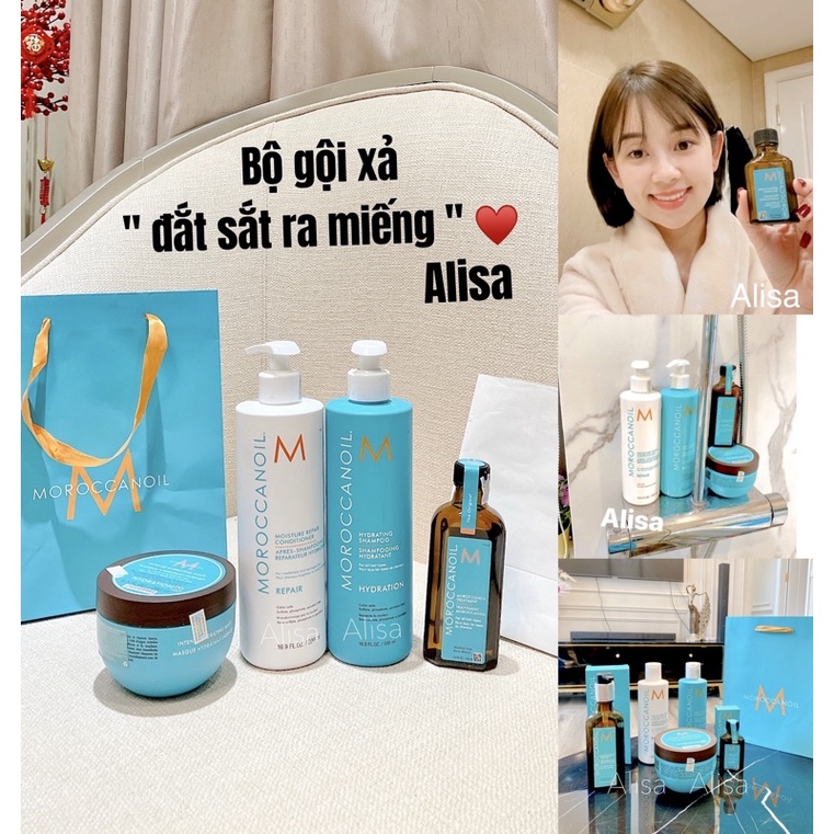 [Mã SKAMA8 giảm 8% đơn 300K] Set gội xả Moroc - ALISA