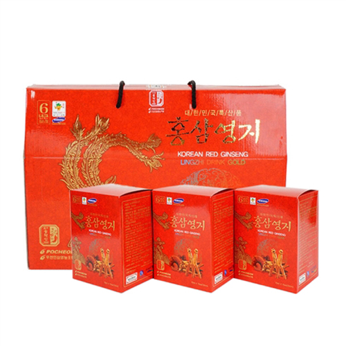 Nước hồng sâm linh chi Hàn Quốc Pocheon xách 30 gói