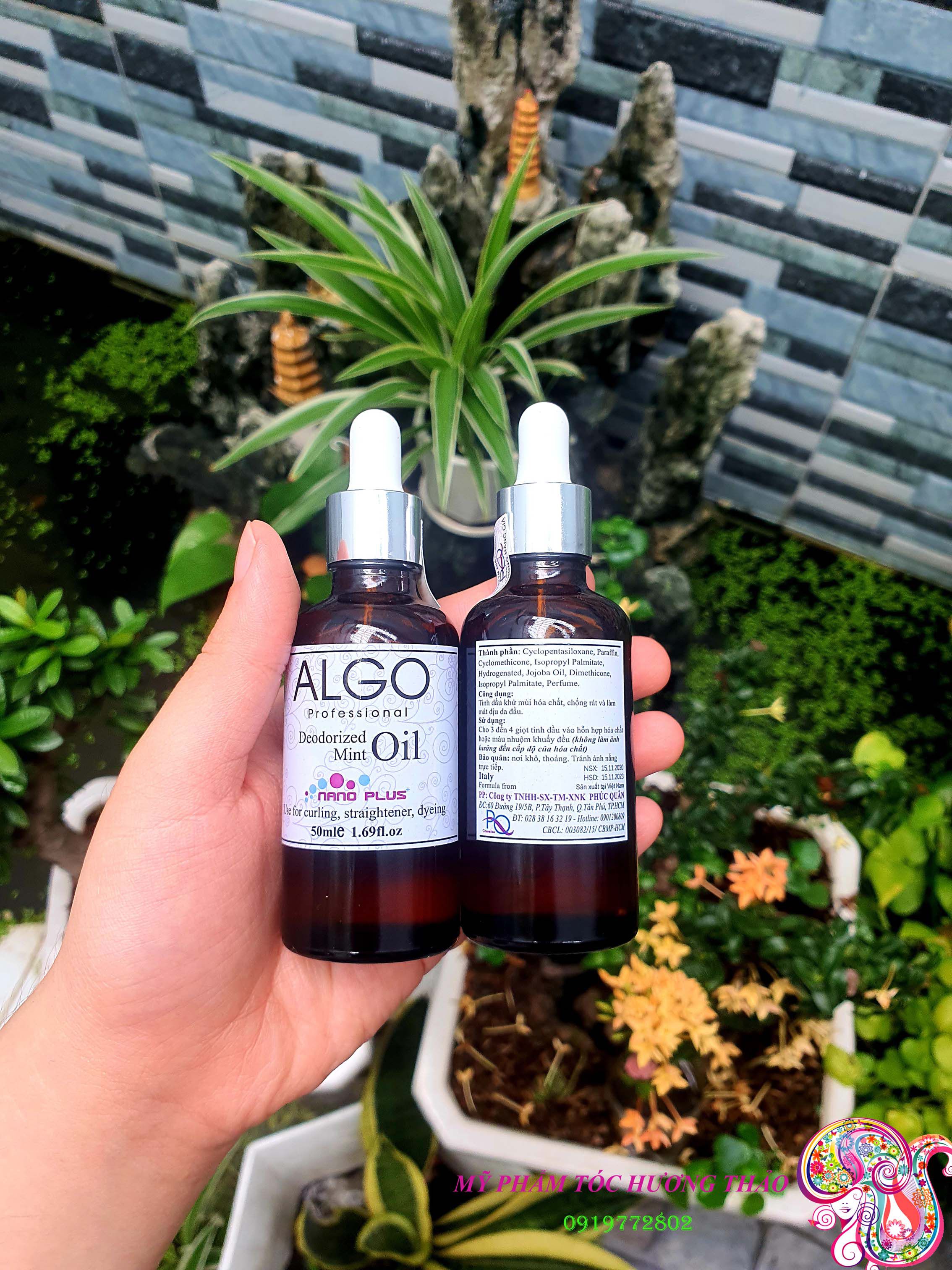 Tinh chất chống rát da đầu và khử mùi thuốc nhuộm Algo 50ml