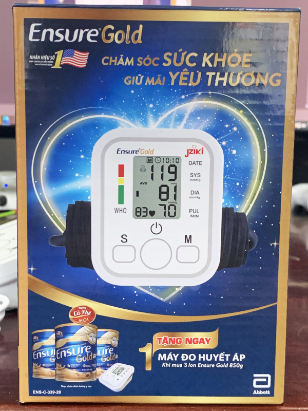 Nơi bán Máy đo huyết áp điện tử bắp tay HKM của sữa Ensure Gold