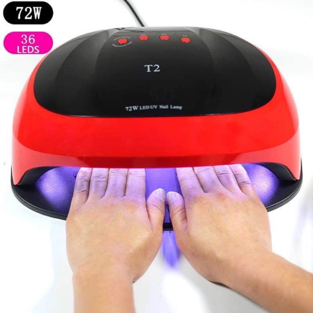 Máy hơ gel T2 72W dành cho nail