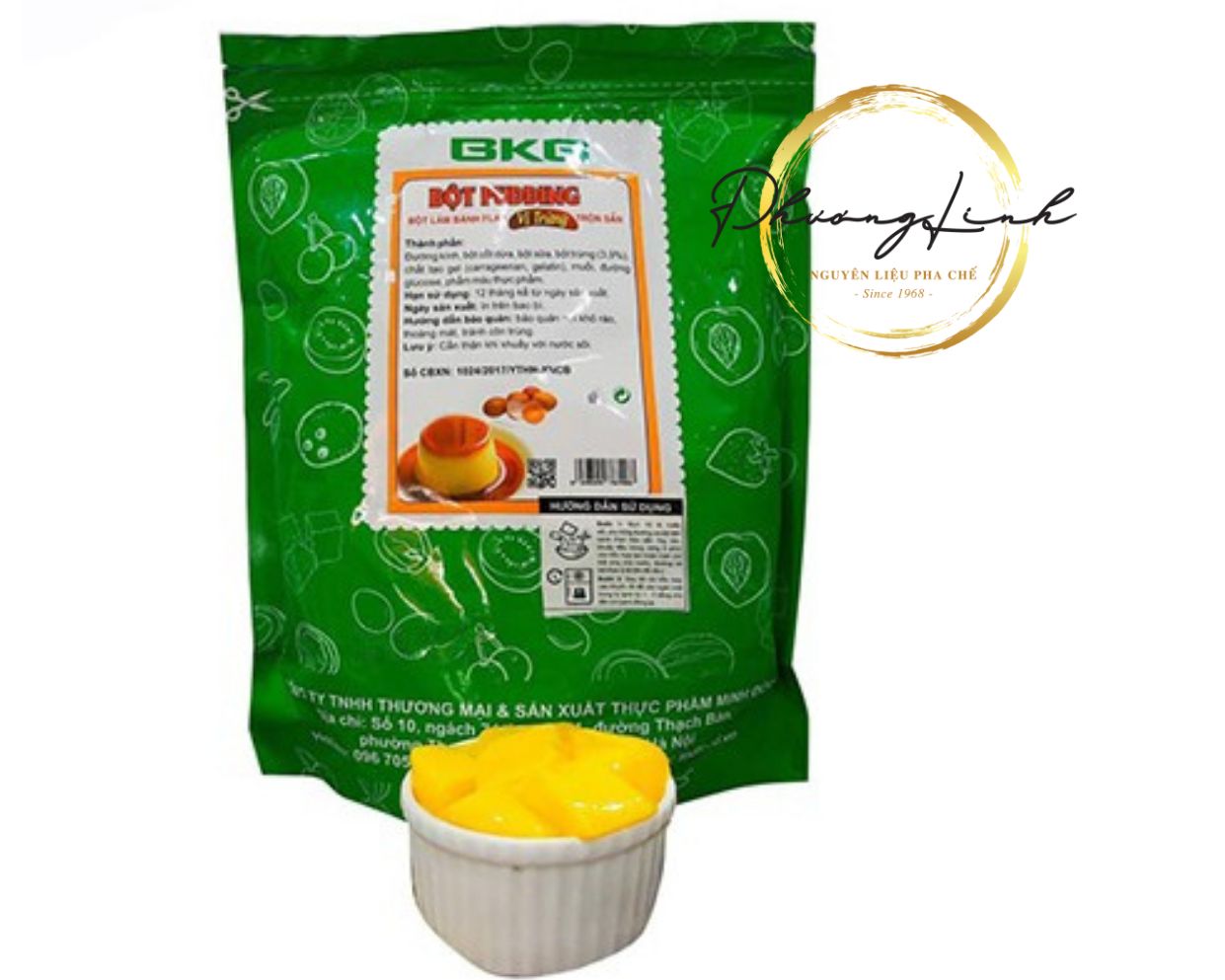 Bột Pudding BKB Trứng  Túi 1kg