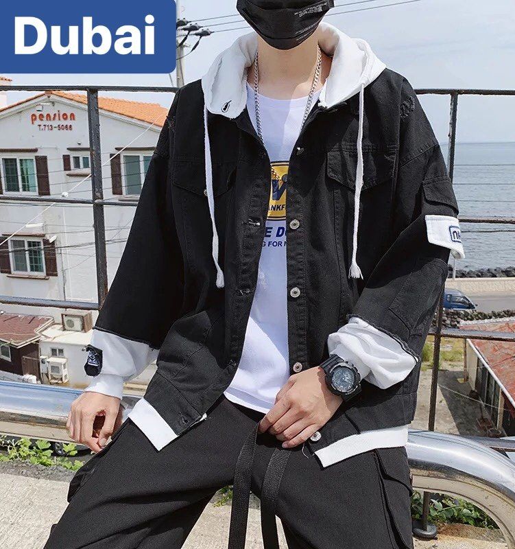 ÁO KHOÁC JEAN NAM NỮ UNISEX CHẤT BÒ CÓ NÓN VẢI NỈ HOT NHẤT HIỆN NAY HÀN QUỐC - DUBAI FASHION