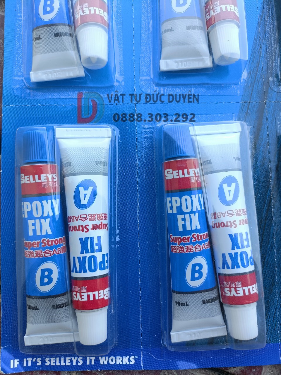 Keo dán đa năng ( keo gắn sắt AB 2 thành phần) EPOXY Fix Selleys siêu chắc , siêu bền 20ml