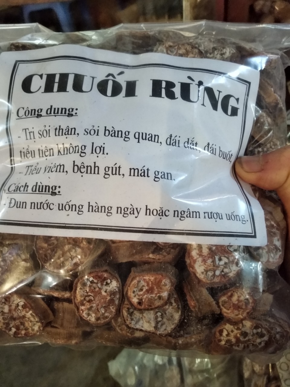 1kg Chuối hột thái lát khô