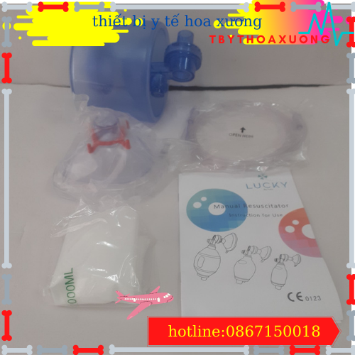 bóng bóp ambu người lớn giúp trợ thở lucky