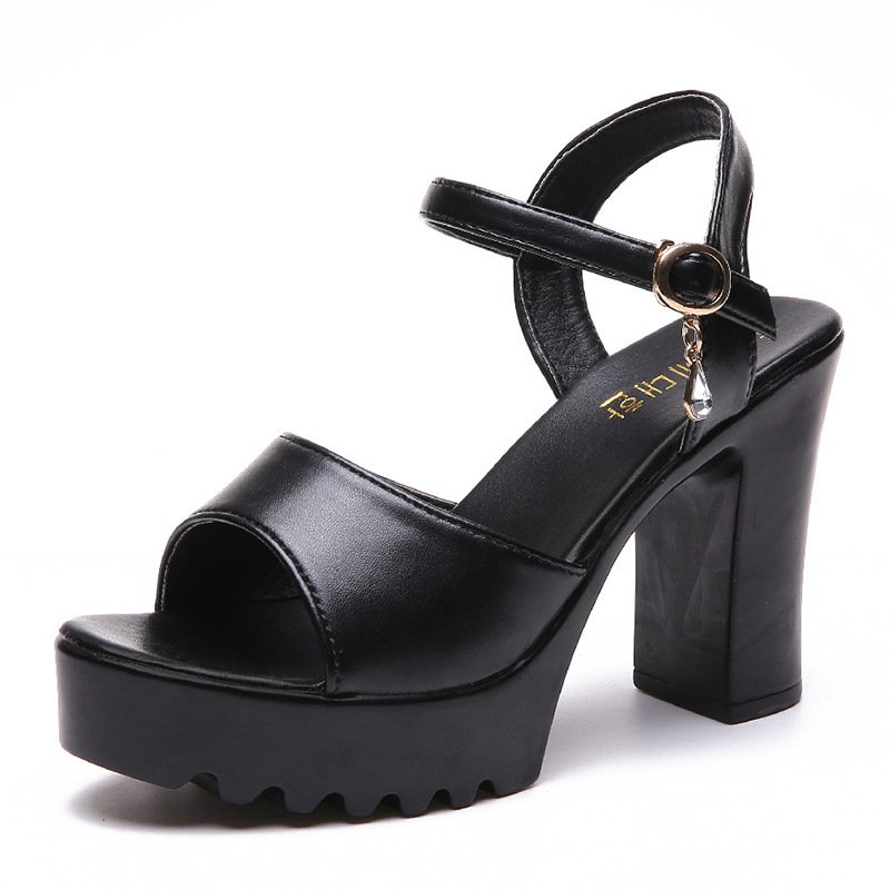Xăng đan cao gót đế đé đúc cao 9cm