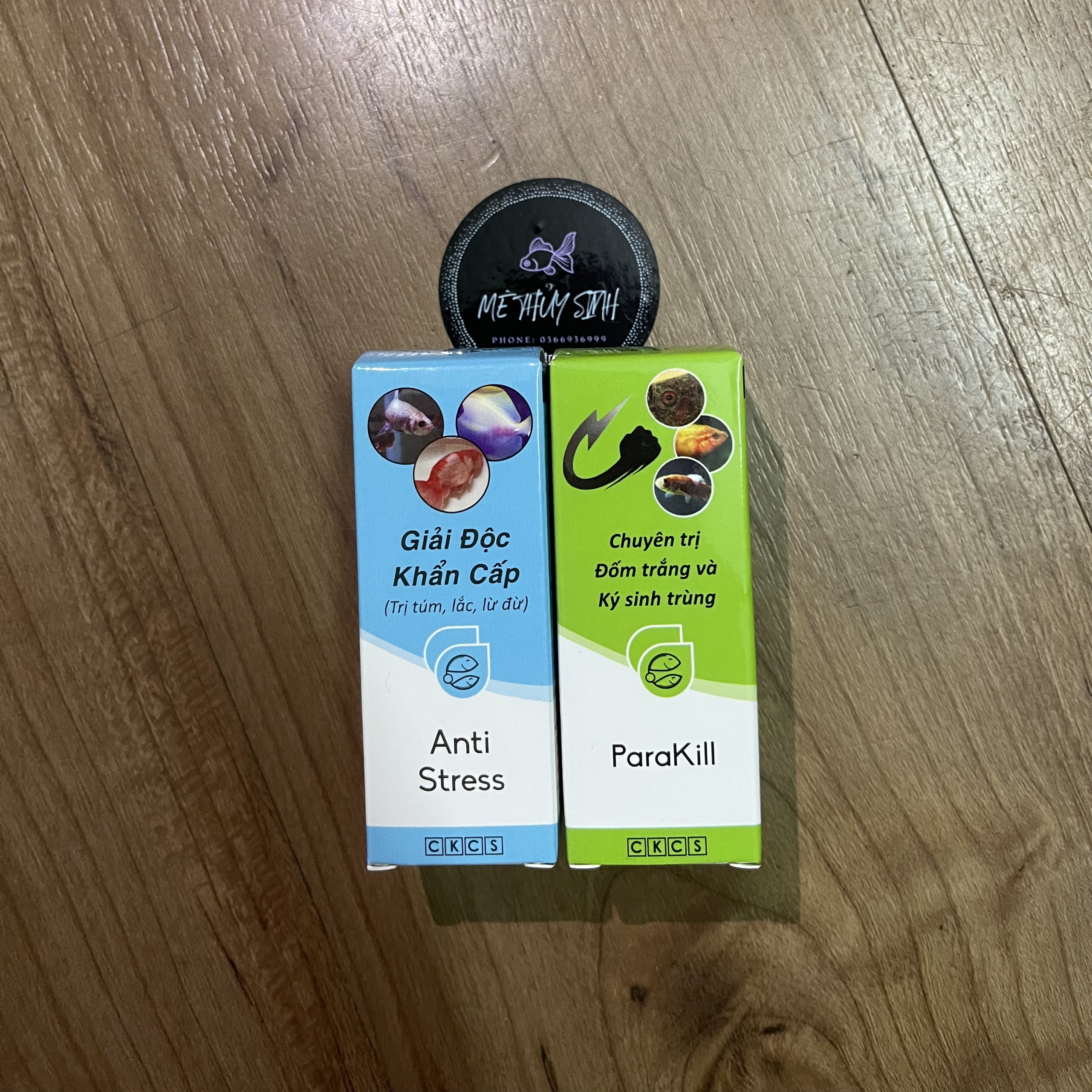 Anti Stress + Parakill + TopTop - Dưỡng cá (Nấm, túm, lắc, lừ đừ, núp góc, đốm trắng, kí sinh trùng )