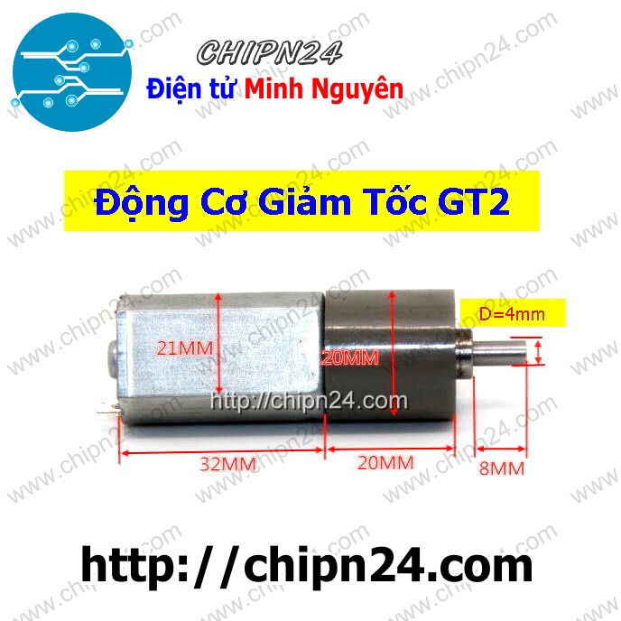 Động cơ giảm tốc gt2 3-12vdc