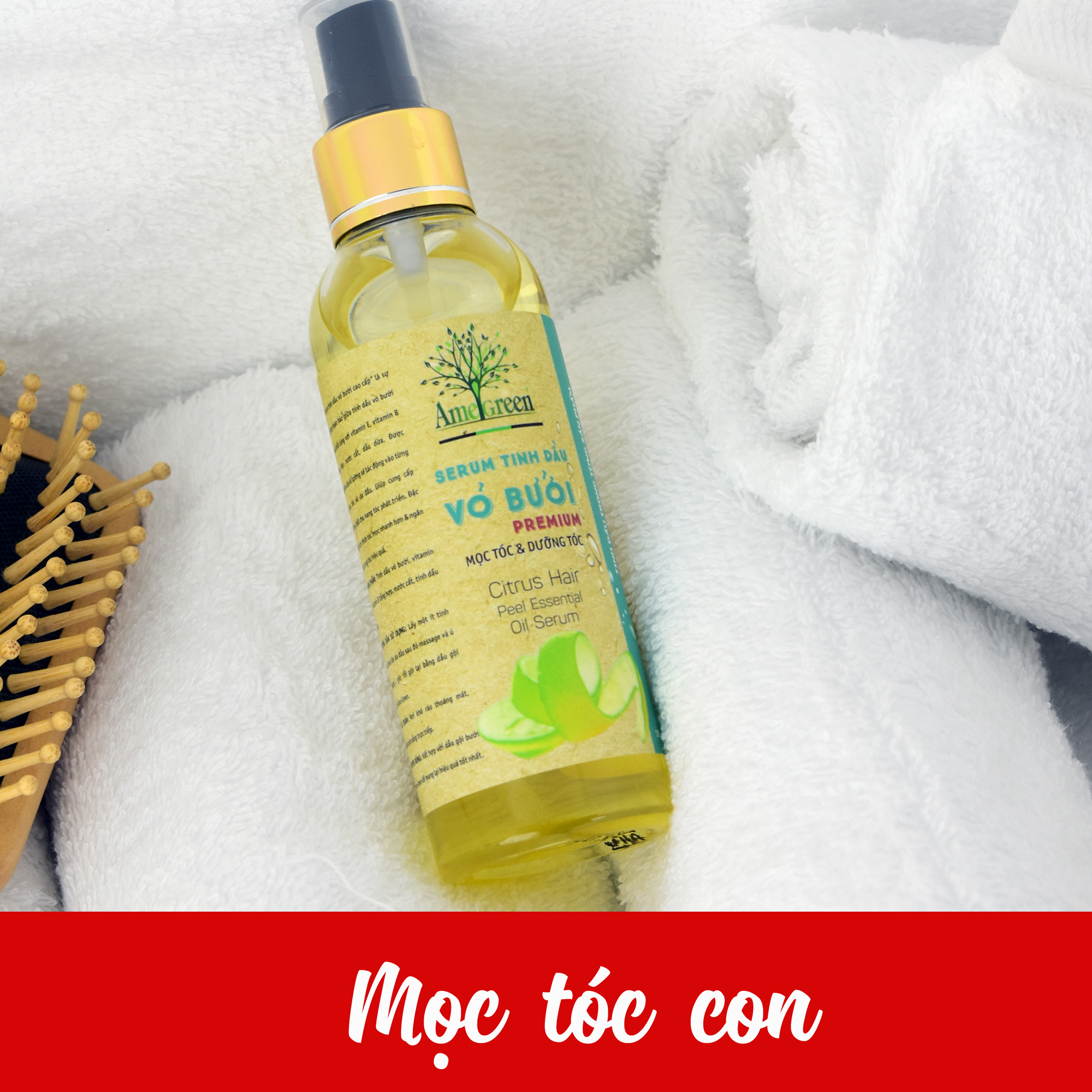 [HCM]Serum Tinh Dầu Vỏ Bưởi AmeGreen (100ml) – Premium