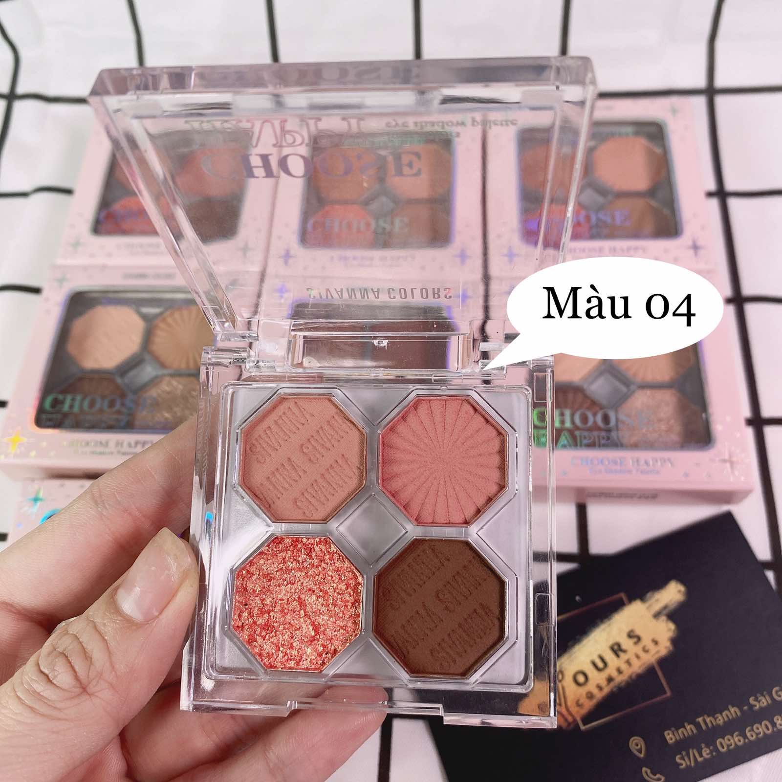 Bảng Phấn Mắt Sivanna Choose Happy Eye Shadow HF170