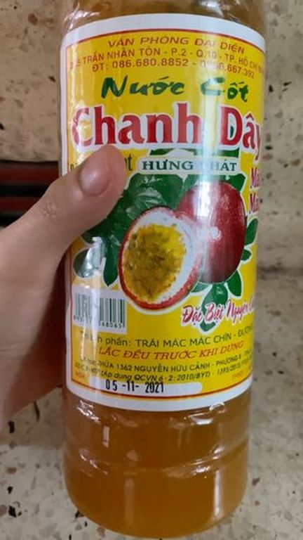 Nước cốt chanh dây hưng phát chai 1 kg