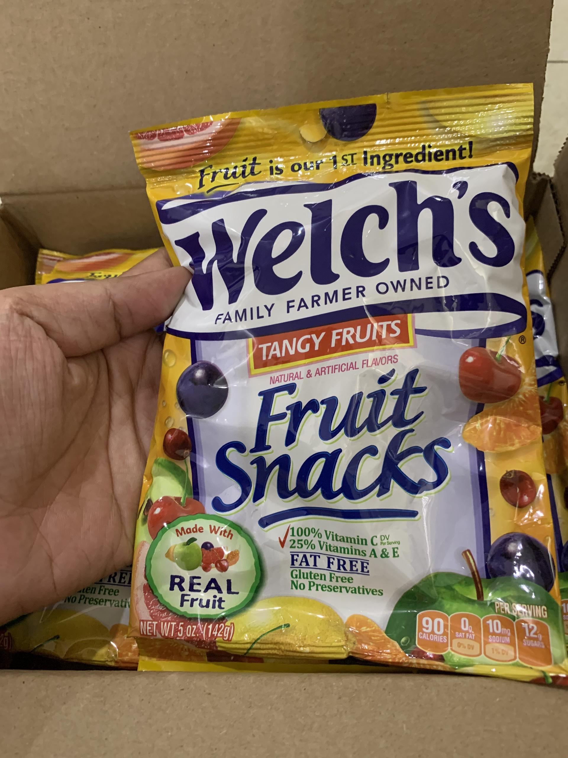 [Hoba Food] Kẹo dẻo trái cây Welch's vị Tangy Fruit ( Màu vàng )
