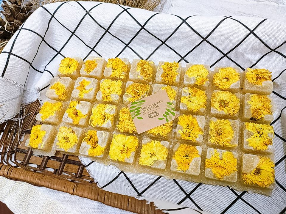 [HCM]trà hoa cúc đường phèn mật ong loại 1kg