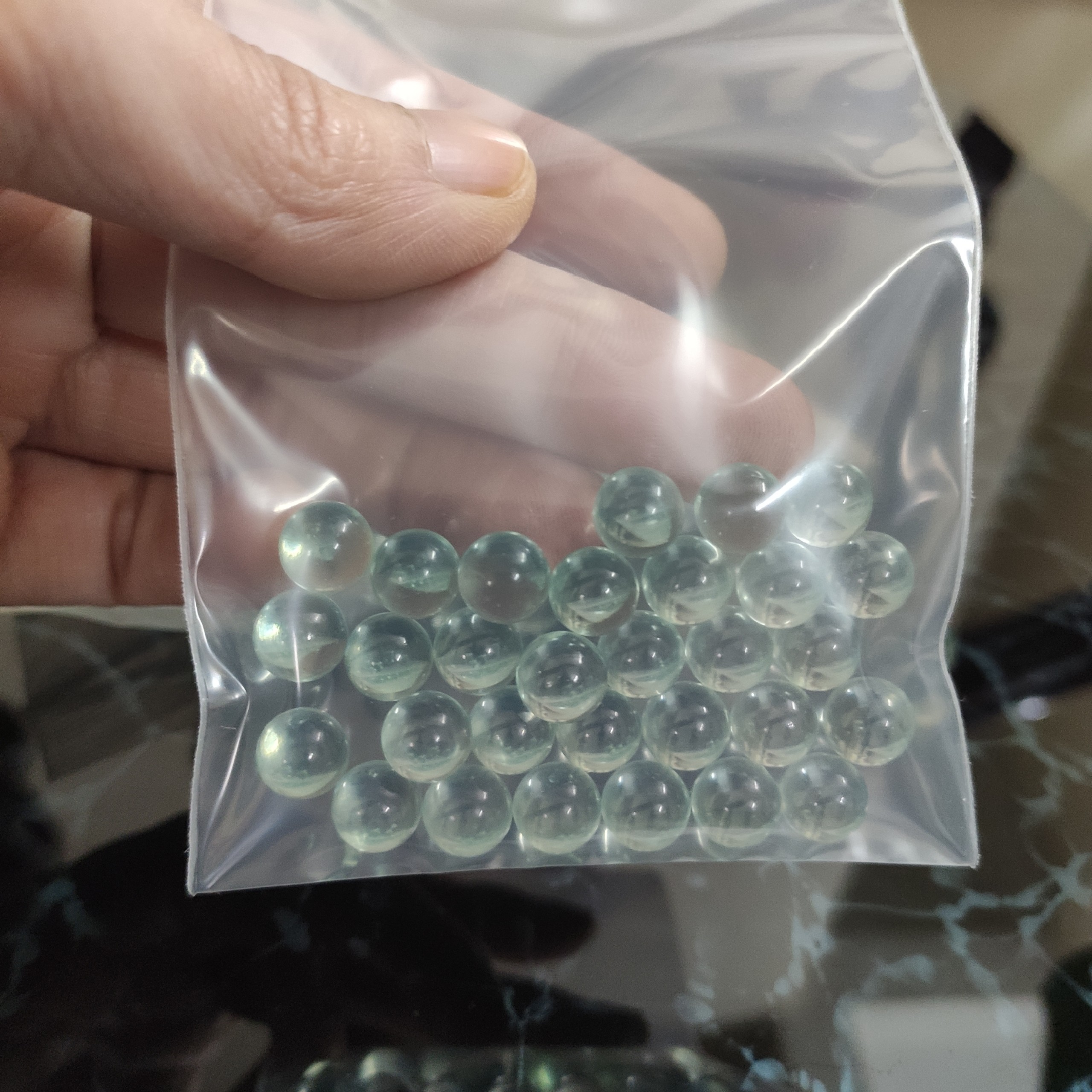 30 Bi thủy tinh 9mm Mix Mực Xăm