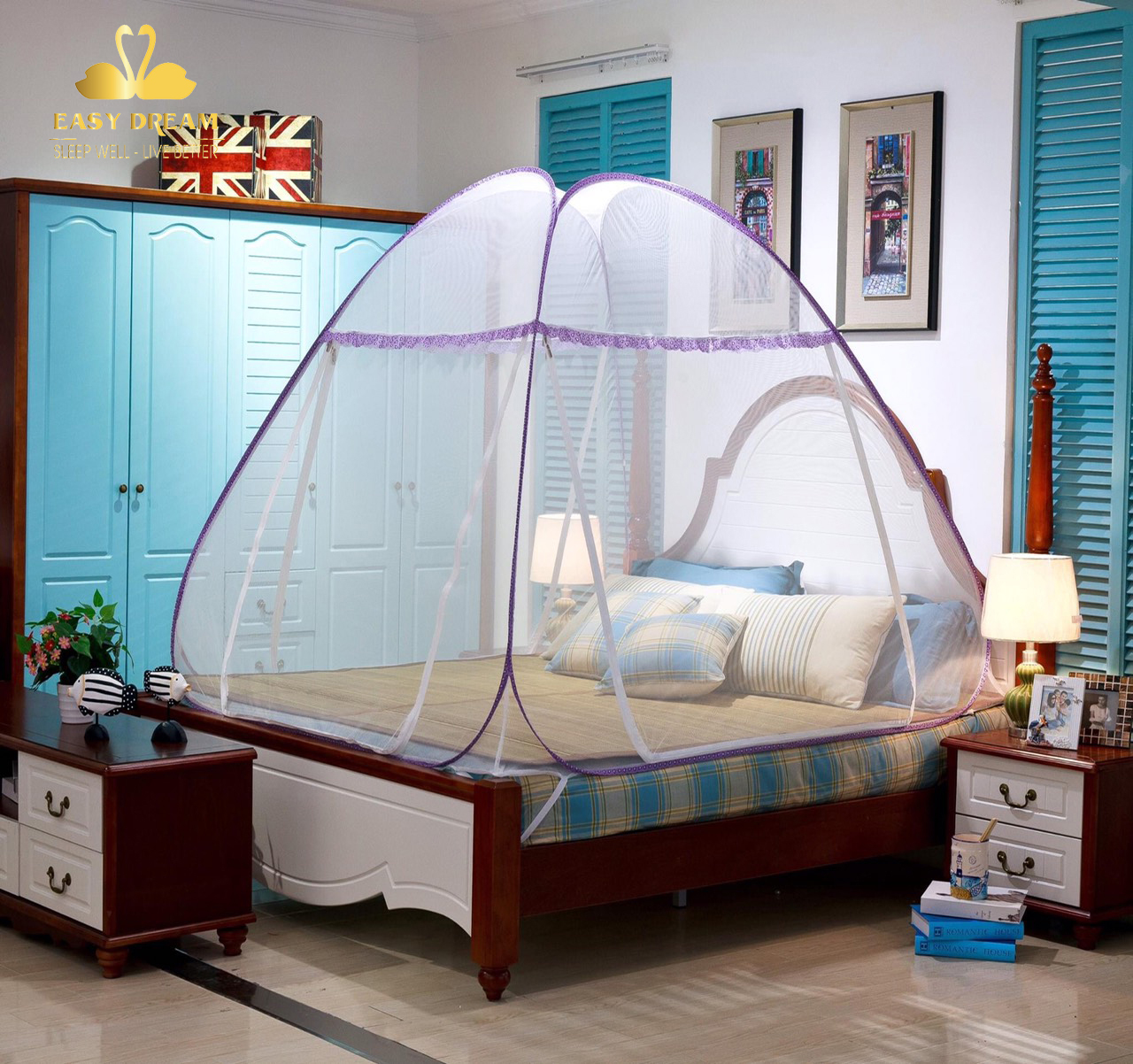 【 HÀNG CAO CẤP 】Mùng chụp tự bung gấp gọn - mùng lều - mùng người lớn , chống muỗi côn trùng-mùng lều, màn ngủ chống muỗi , mùng ngủ - Mùng Vuông , mùng tự bung nóc vuông ,màn gấp gọn thông minh,màn chụp gấp gọn thông mi