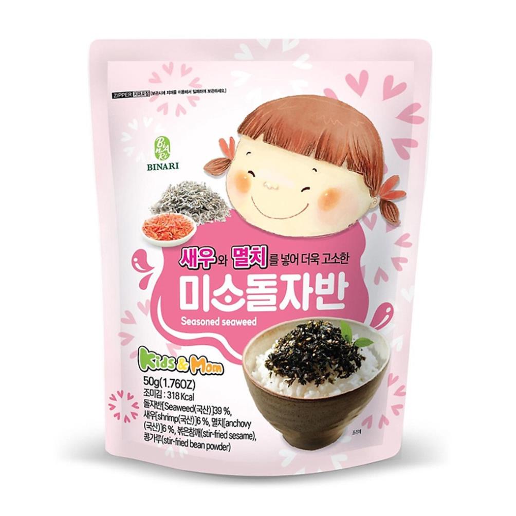 Rong biển ăn liền khô em bé cười trộn cơm rắc cơm 50gr