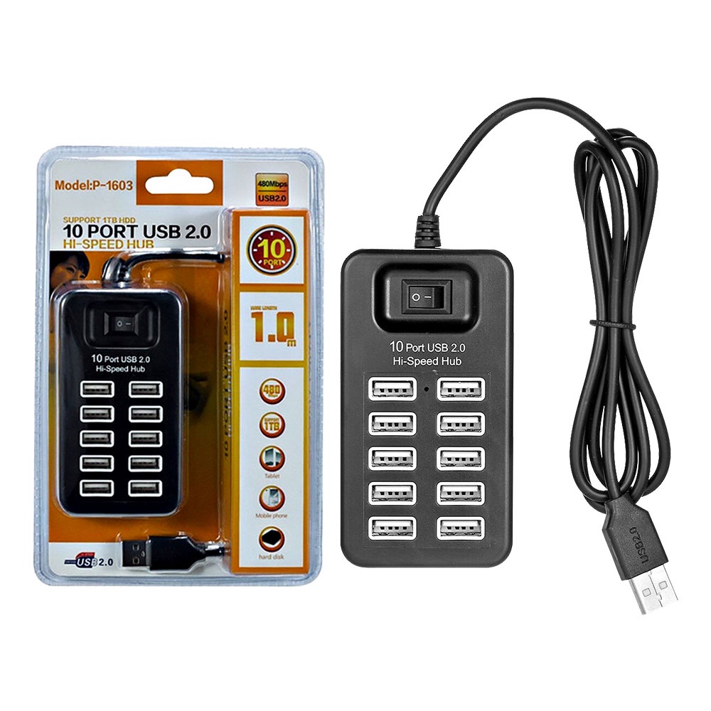 Bộ chia cổng usb 2.0 - hub chia usb ra 4 - 7 - 10 cổng tiện dụng, tốc độ cao, giá rẻ