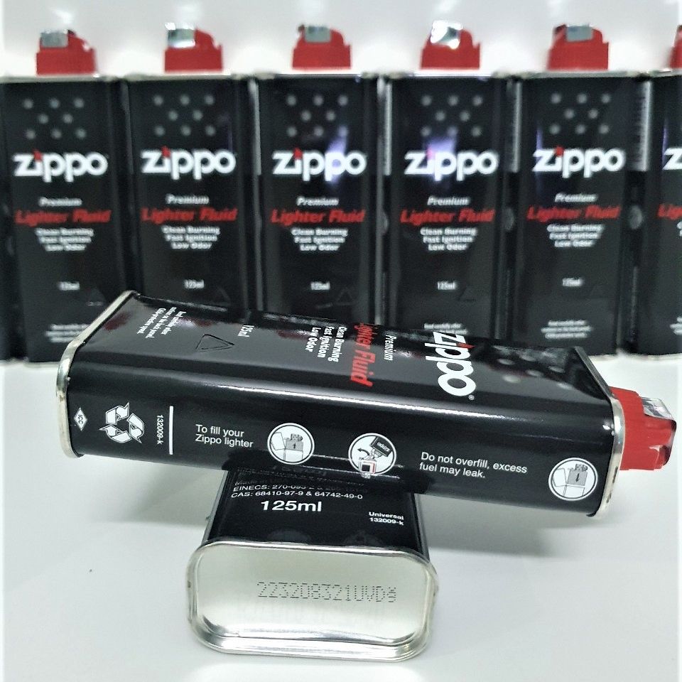 Combo 2 Xăng + 1 vỹ  đá Zippo Chính Hãng
