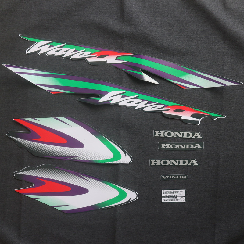 TEM DÁN XE WAVE ANPHA MẨU NHỎ NHƯ CON THỎ ĐỜI 2003 CAO CẤP 3 LỚP (MÀU XANH LÁ ĐẬM)