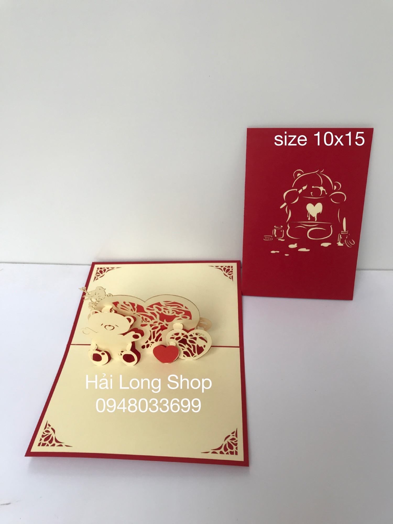 Trái Tim 9 - Heart  - Love - Thiệp 3D