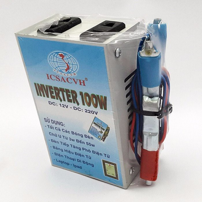 Bộ đảo điện Inverter 12v ra 220v công suất 100w