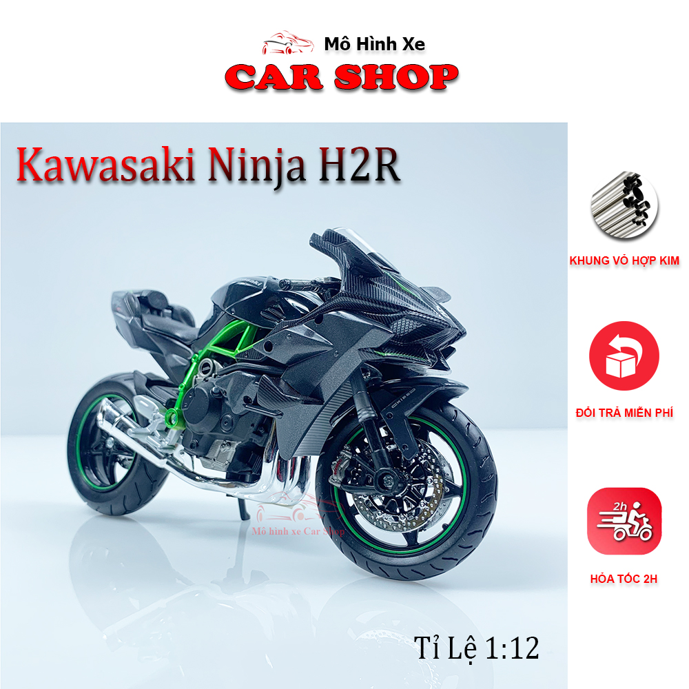 Xe mô hình Kawasaki Ninja H2R Maisto 112 Blue Mô Hình #6 Xe mô hình Kawasaki Ninja H2R Maisto 112 Blue Mô Hình