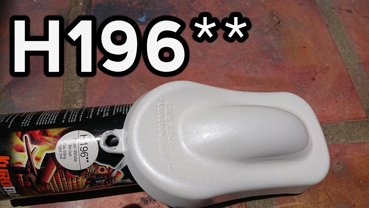 Sơn xịt Samurai màu trắng ngọc trai H196 400ml