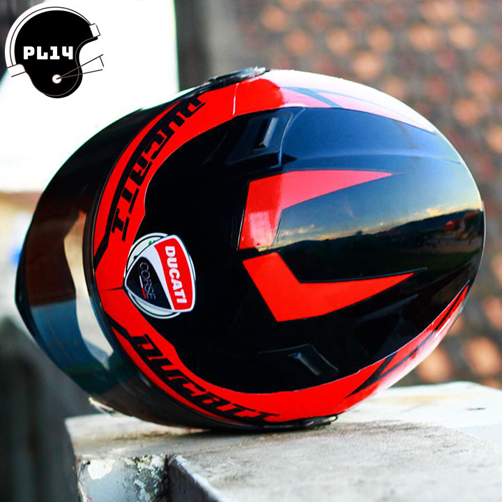 Decal Dán Mũ Bảo Hiểm Fullface Ducati - PC012