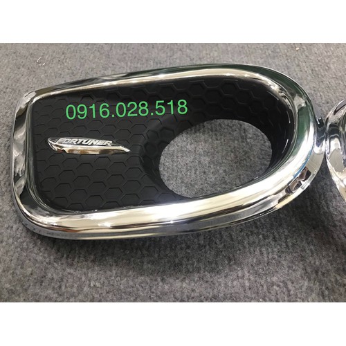 Ốp viền đèn gầm, đèn sương mù fortuner 2008 2009 2010 2011 phía trước, hàng cao cấp