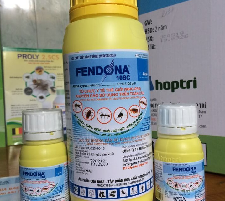 THUỐC DIỆT MUỖI VÀ CÔN TRÙNG FENDONA 10SC 500ml