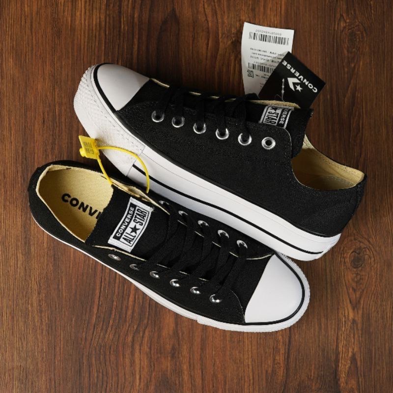 CONVERSE CHUCK  ALL STAR LIFT PLATFORM LOW BLACK WHITE PREMIUM
