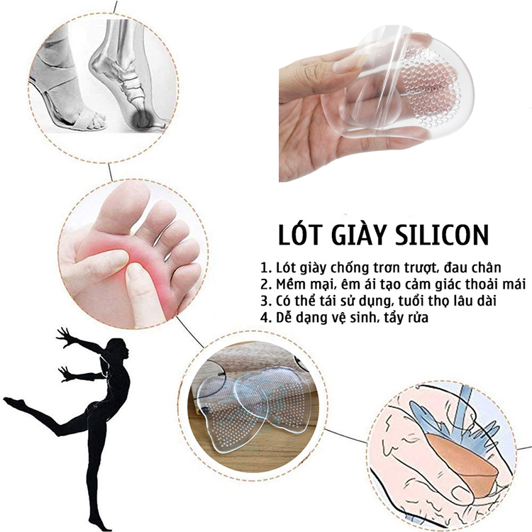 6 Miếng lót mũi giày chống đau chân
