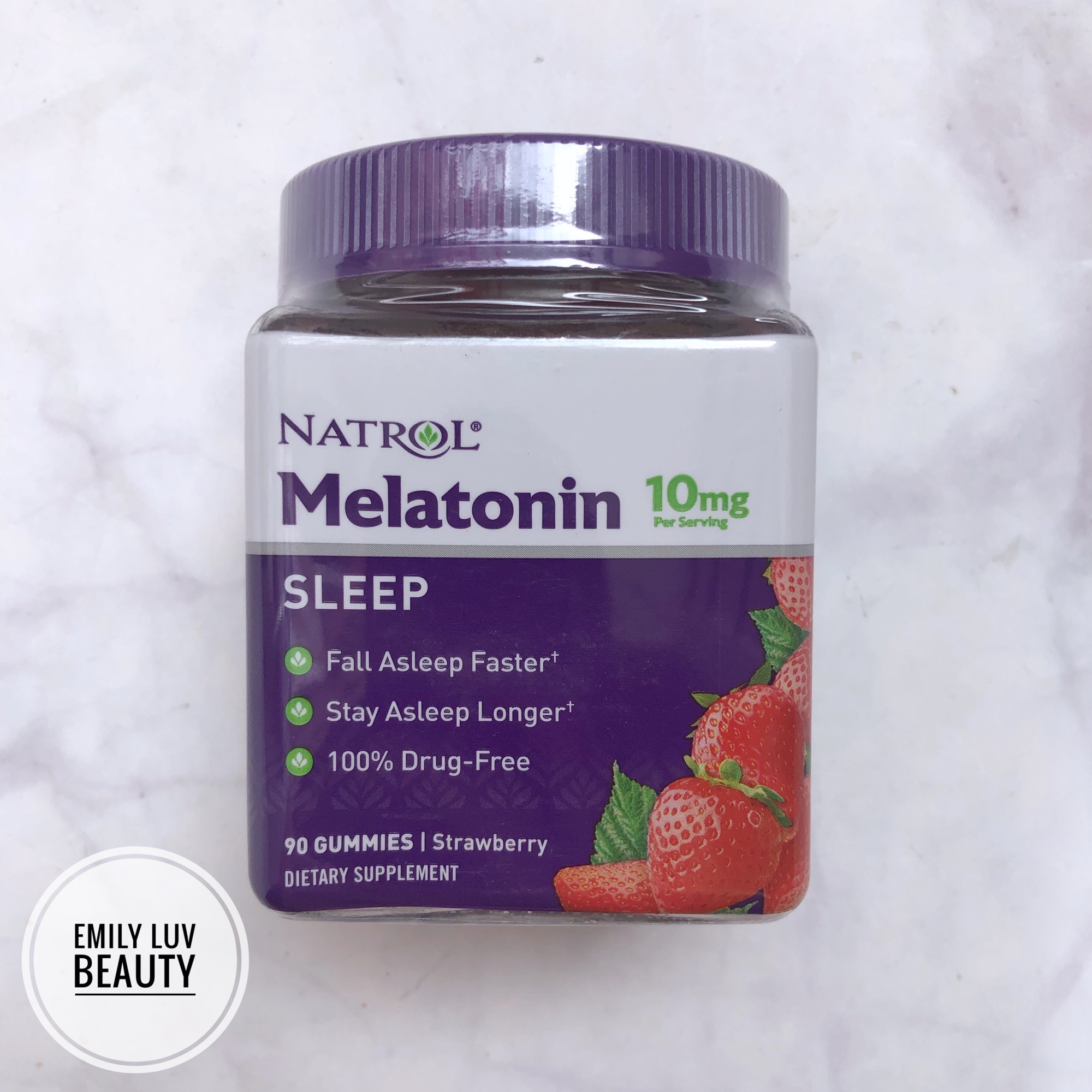 ✨Bao bì mới✨ Kẹo ngủ Natrol Melatonin 10mg 90 viên