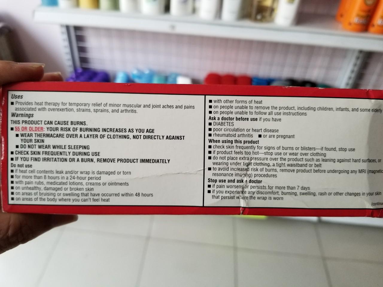 [HCM]Cao Dán ThermaCare HeatWraps Back Pain Therapy