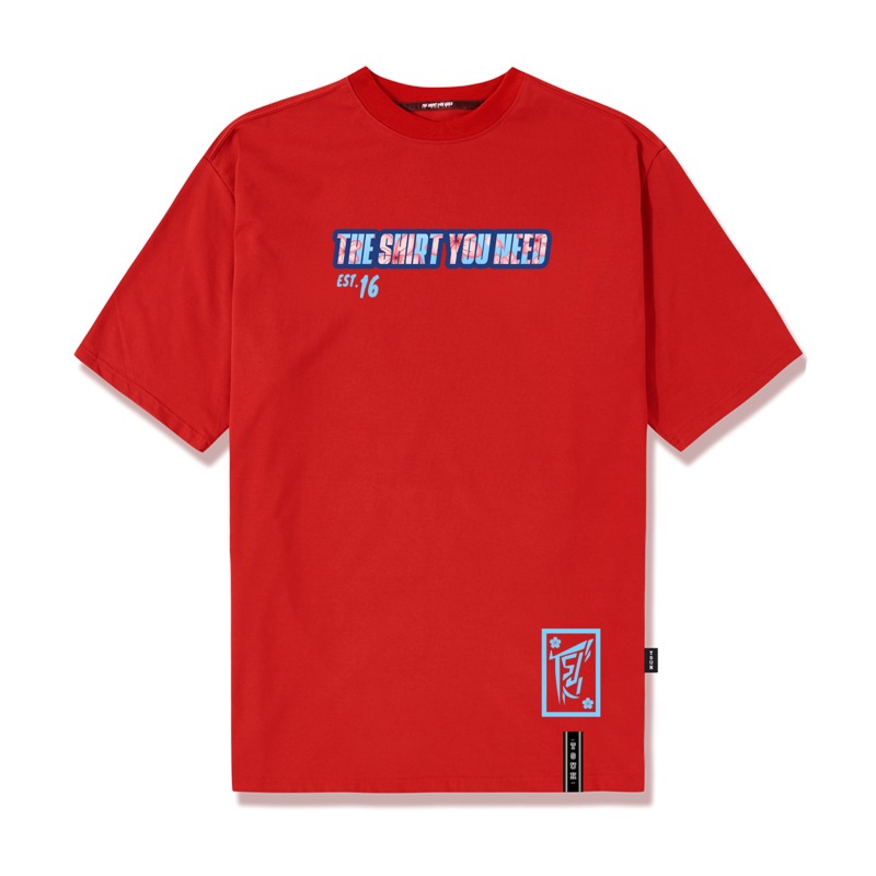 Áo thun TSUN Blossom Flower Tee - Red - Unisex